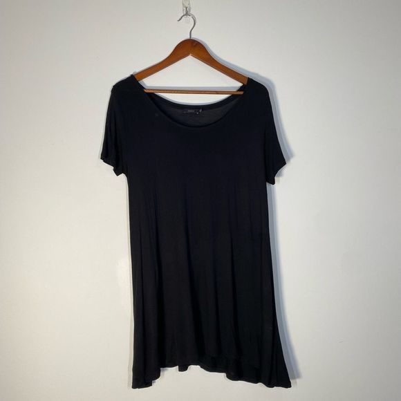 Aritzia Talula Black Short Sleeve Dress Sz M - Picture 1 of 7
